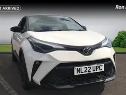 White/black Used 2022 Toyota C-HR Sport SUV | £20,347 (Fair price)