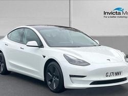 Pearl white multicoat Used 2021 Tesla Model 3 Long Range AWD Sedan | £21,900 (Fair price)
