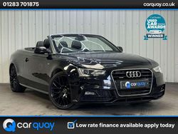 Black Used 2015 Audi A5 Cabriolet S-Line Cabriolet | £9,795 (Fair price)