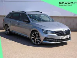Business grey metallic Used 2020 Skoda Superb SportlinePlus Estate | £22,795 (Fair price)
