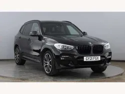 Black Used 2021 BMW X3 M Sport SUV | £29,995 (Fair price)
