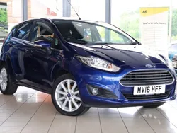 Blue Used 2016 Ford Fiesta Titanium Hatchback | £8,860 (A bit pricey)