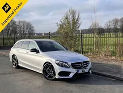Silver Used 2017 Mercedes C250 AMG line Estate | £15,495 (Fair price)
