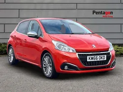 Orange Used 2017 Peugeot 208 Allure Hatchback | £5,999 (Fair price)