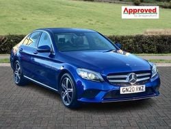 Blue Used 2020 Mercedes C200 Premium Sedan | £17,831 (Good price)