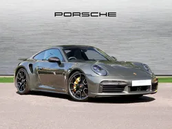 Aventurine green metallic Used 2023 Porsche 911 Turbo S | £166,900 (Fair price)