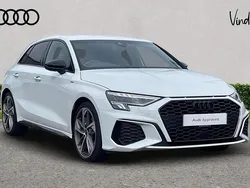 White Used 2023 Audi A3 Black Edition Hatchback | £26,889 (Expensive)
