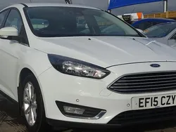White Used 2015 Ford Focus Titanium Hatchback | £4,995 (Fair price)