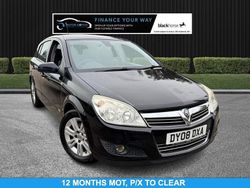 Black Used 2008 Vauxhall Astra Design Edition Hatchback | £1,495 (A bit pricey)