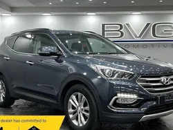Blue Used 2016 Hyundai Santa Fe Premium SUV | £10,994 (Good price)