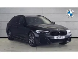 Black Used 2021 BMW 530e M Sport Estate | £23,927 (Fair price)