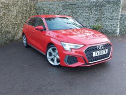 Red Used 2021 Audi A3 S-Line Hatchback | £19,698 (Fair price)