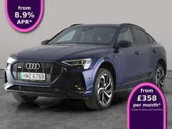 Blue Used 2022 Audi e-tron Black Edition SUV | £24,359 (Fair price)