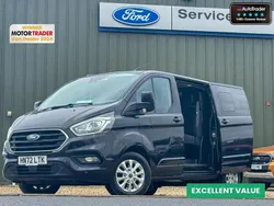 Black Used 2022 Ford Transit Custom Limited Van | £24,849 (Fair price)