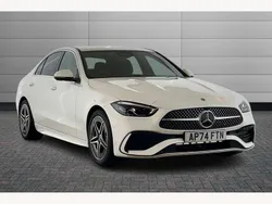 White Used 2025 Mercedes C200 AMG line Sedan | £36,250 (A bit pricey)