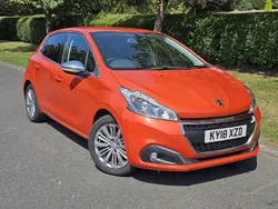 Orange Used 2018 Peugeot 208 Allure Hatchback | £4,690 (Fair price)