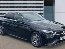 Black Used 2024 Mercedes C300e AMG Line Premium Sedan | £41,197 (Fair price)