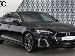 Mythos black Used 2024 Audi A5 Sportback S-Line Hatchback | £31,289 (Fair price)