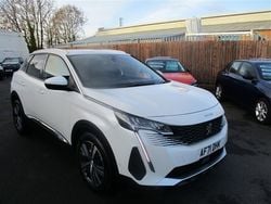 White Used 2021 Peugeot 3008 Allure Premium Hatchback | £15,790 (Fair price)