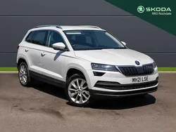 White Used 2021 Skoda Karoq SE L SUV | £19,700 (Fair price)