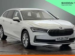 Pure white Used 2025 Skoda Superb SE Technology Estate | £29,980 (A bit pricey)