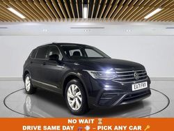 Black Used 2021 VW Tiguan Allspace Life SUV | £16,999 (Fair price)