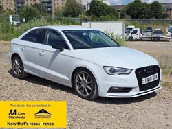 White Used 2015 Audi A3 S-Line Sedan | £12,980 (Fair price)