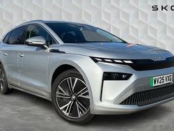 Brilliant silver metallic Used 2025 Skoda Enyaq iV SUV | £34,528