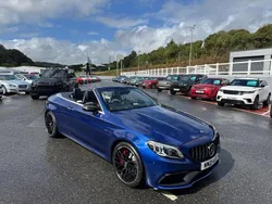 Blue Used 2021 Mercedes C63S AMG Premium Plus Cabriolet | £52,500 (Fair price)