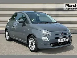 Grey Used 2019 Fiat 500 Lounge Hatchback | £7,618 (Fair price)