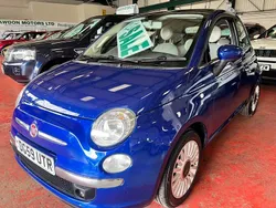 Blue Used 2009 Fiat 500 Lounge Hatchback | £3,695 (Fair price)