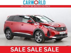 Red Used 2021 Peugeot 5008 Allure Premium SUV | £17,967 (Fair price)