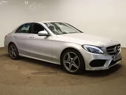 Silver Used 2017 Mercedes C220 AMG line Sedan | £10,995 (Fair price)