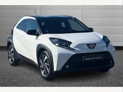 Pure white with black New 2025 Toyota Aygo Hatchback | £15,695 (Good price)