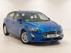 Blue Used 2021 Ford Focus Titanium Hatchback | £14,498 (Fair price)