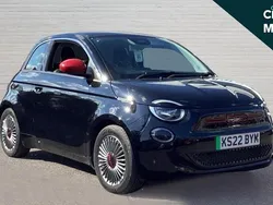 Black Used 2022 Fiat 500e Red Hatchback | £13,491 (Good price)