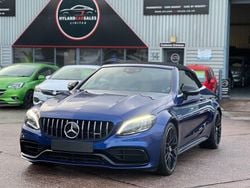 Blue Used 2021 Mercedes C63 AMG Premium Plus Cabriolet | £51,995 (A bit pricey)