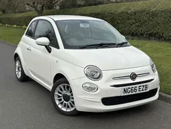 Bossa nova white Used 2017 Fiat 500 Pop Star Hatchback | £4,990 (Fair price)