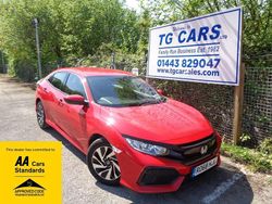 Red Used 2018 Honda Civic SE Hatchback | £8,995 (Fair price)