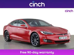 Red Used 2020 Tesla Model S Long Range Sedan | £27,989 (Fair price)