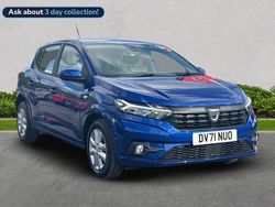 Blue Used 2021 Dacia Sandero Comfort Hatchback | £9,989 (Fair price)