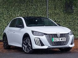 Special metallic okenite white New 2025 Peugeot e-208 GTi Hatchback | £20,498