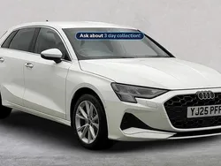 White New 2025 Audi A3 e-tron Sport Hatchback | £29,999 (Fair price)