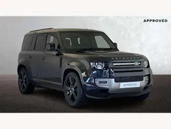 Santorini black Used 2024 Land Rover Defender HSE Dynamic SUV | £79,395 (Expensive)