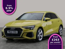 Yellow Used 2022 Audi A3 Sportback S-Line Hatchback | £19,216 (Fair price)
