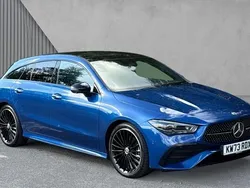Blue Used 2024 Mercedes CLA220 AMG Line Premium Plus Sedan | £31,395 (Fair price)