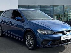 Reef blue Used 2025 VW Polo R-line Hatchback | £22,096 (Fair price)