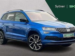 Race blue metallic Used 2021 Skoda Karoq SportLine SUV | £18,500 (Fair price)