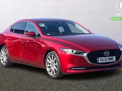 Red Used 2021 Mazda 3 Inclusive Sedan | £15,599 (Good price)