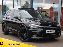 Black Used 2018 VW Tiguan R-line SUV | £19,995 (Fair price)